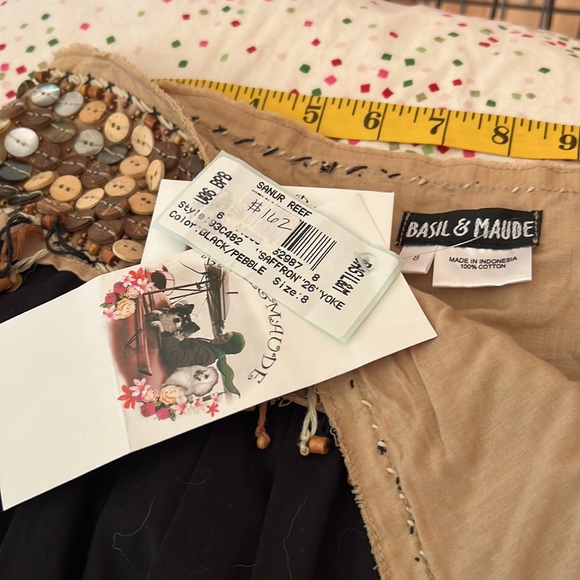 NWT Basil and Maude Boho Artisan Skirt - Picture 3 of 10